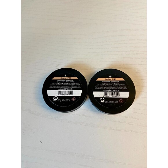 (2) Sephora Illuminator Powder Jubilant Serene 20 21 Peach Highlight NEW SET sea - Picture 7 of 10